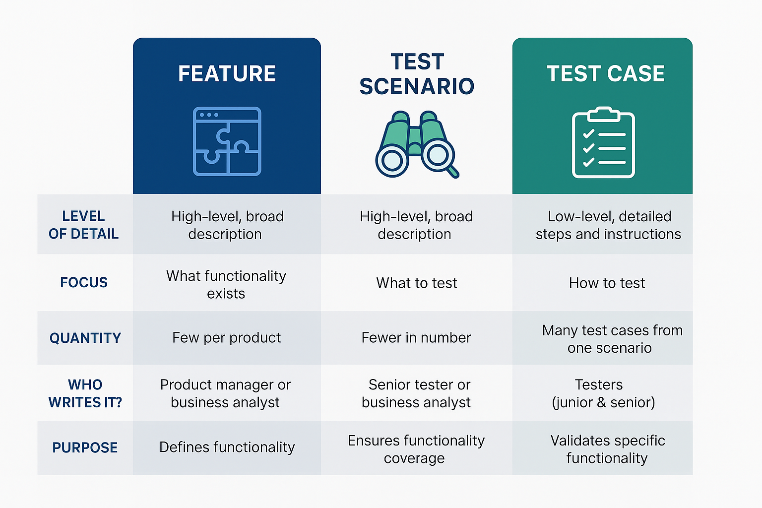 Image of Test Scenario vs Test Case