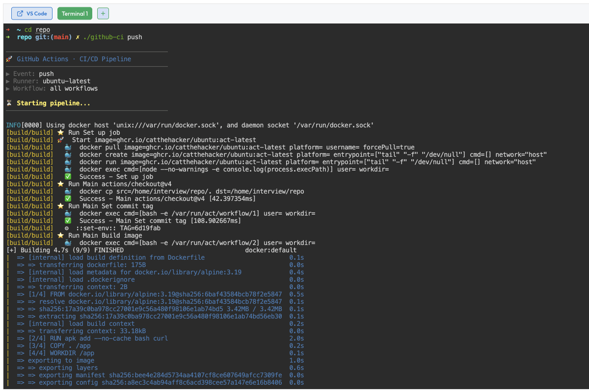 CI/CD runtime environment
